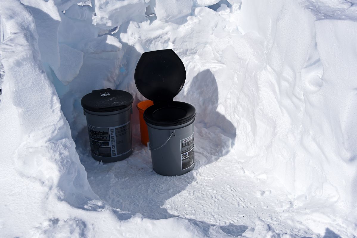 10B The Toilet Buckets At Mount Vinson High Camp
